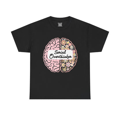 Overthinker Brainy Tee, Gift for Overthinkers, Casual Wear, Unisex Cotton Top, Quirky T-Shirt, Unique Gift Idea