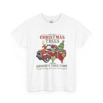 Christmas Tree Farm T-Shirt — Grinch’s Tree Farm Vintage Truck Holiday Tee