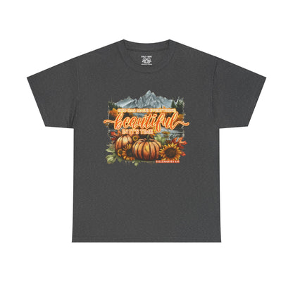'Fall is Beautiful' Graphic T-Shirt, Autumn Apparel, Faith Based