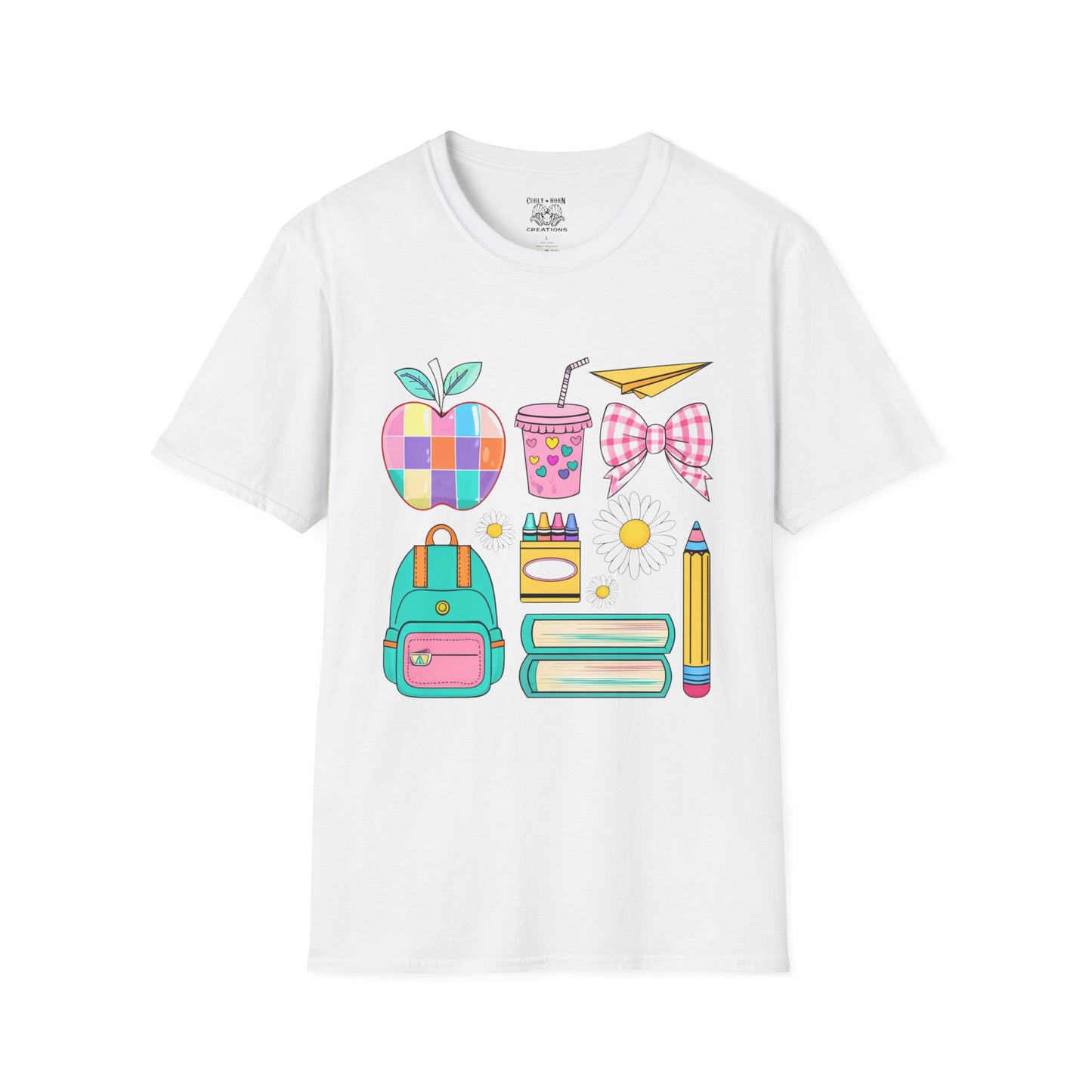 Back to School Unisex T-Shirt, Cute Teacher Gift, Classroom Vibes Shirt, Student Apparel, School Supplies Design Tee