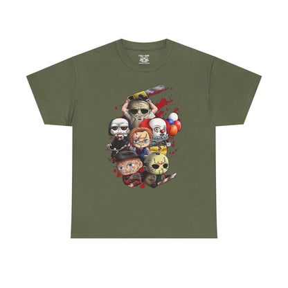 Horror Movie Character Tee, Cute and Creepy Design