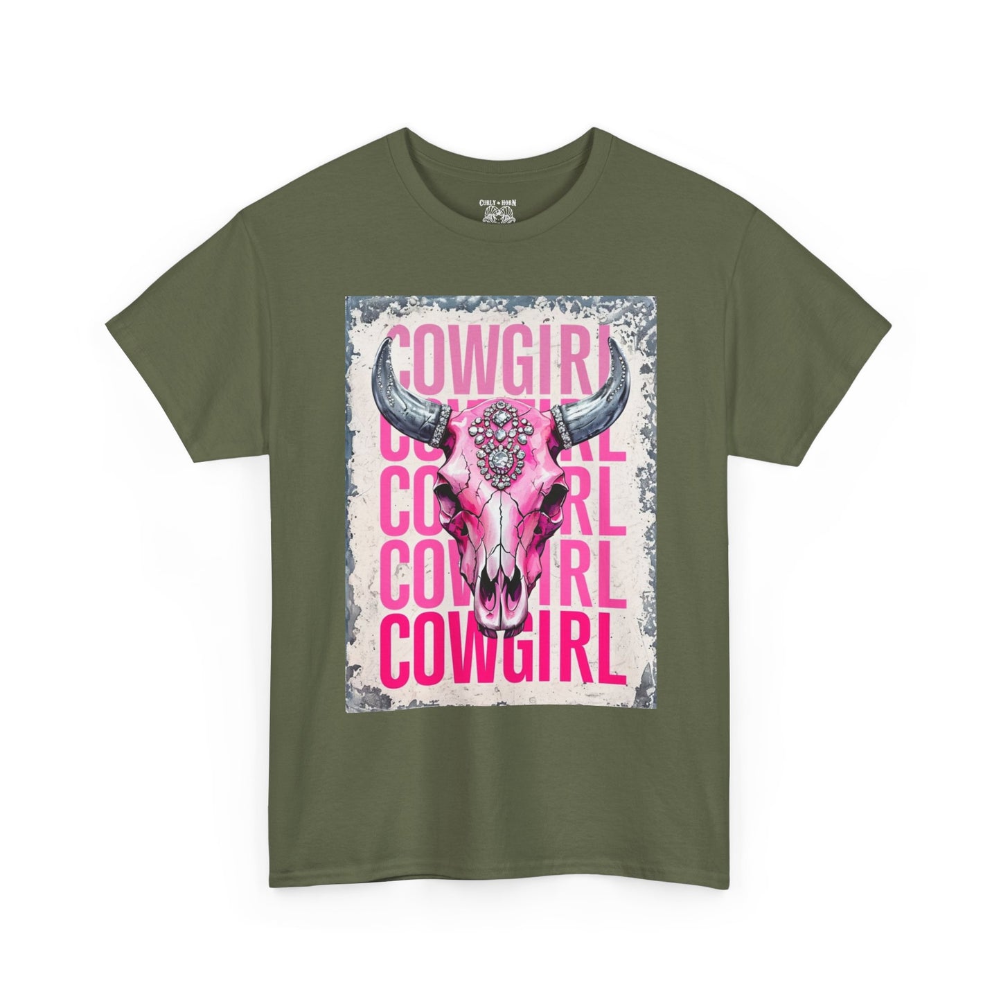 Cowgirl Vibes Unisex Heavy Cotton Tee, Country Style Shirt, Western Graphic T-Shirt, Gift for Cowgirls, Rodeo Apparel, Boho Fashion