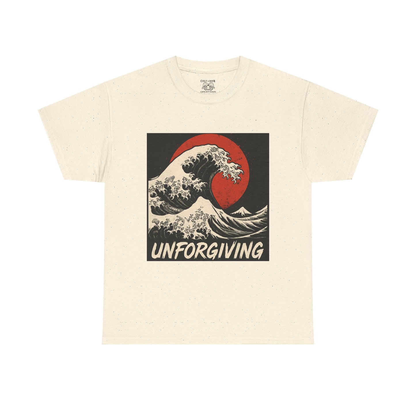 Unforgiving Wave Graphic Tee, Ocean Lover Shirt, Casual Unisex Tee, Art Inspired T-Shirt, Unique Beach Wear