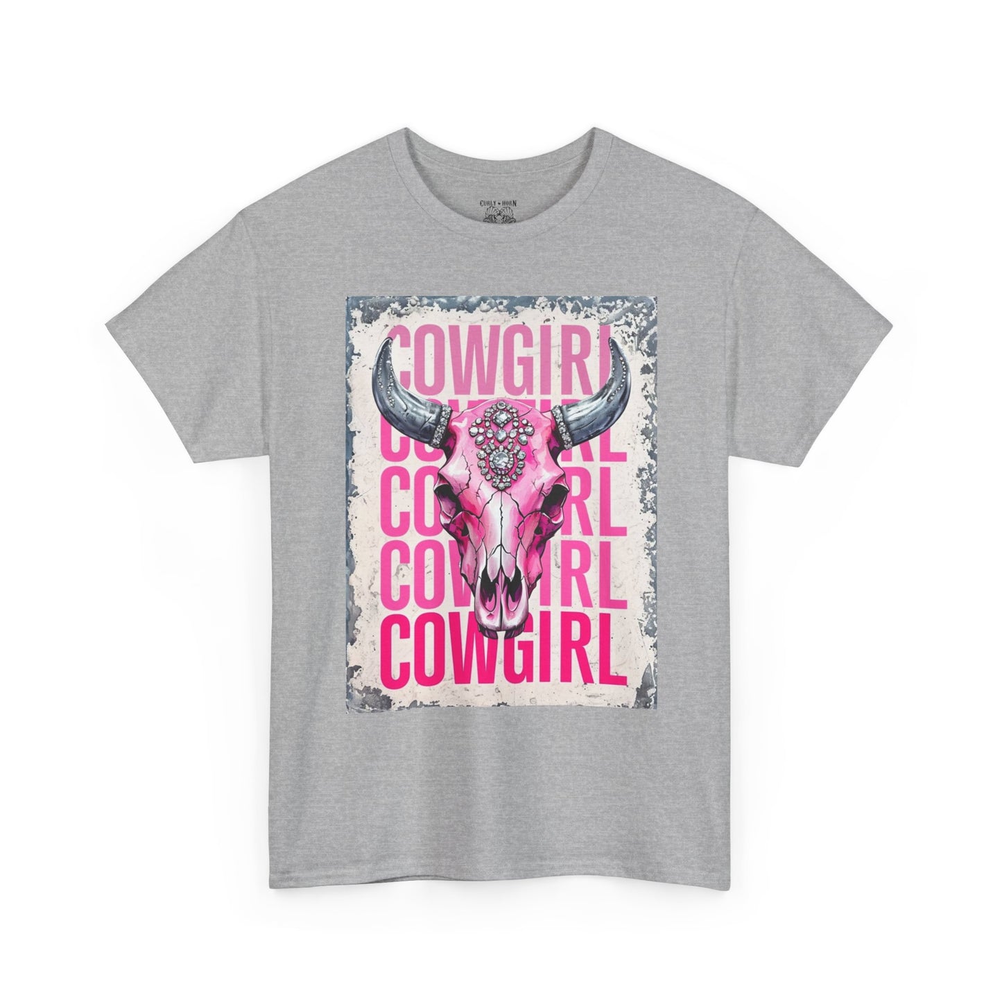 Cowgirl Vibes Unisex Heavy Cotton Tee, Country Style Shirt, Western Graphic T-Shirt, Gift for Cowgirls, Rodeo Apparel, Boho Fashion