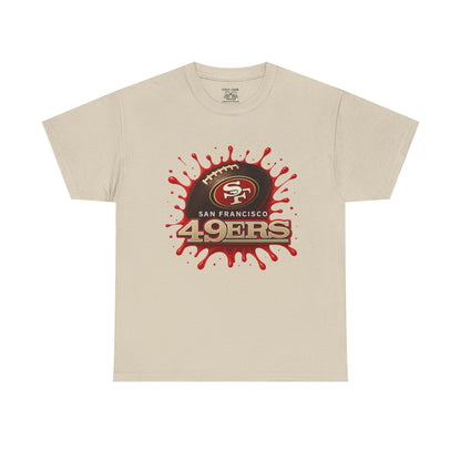 San Francisco 49ers Heavy Cotton Tee, Casual Sportswear, Game Day Outfit, Fan Apparel, Unique Gift for Sports Lovers