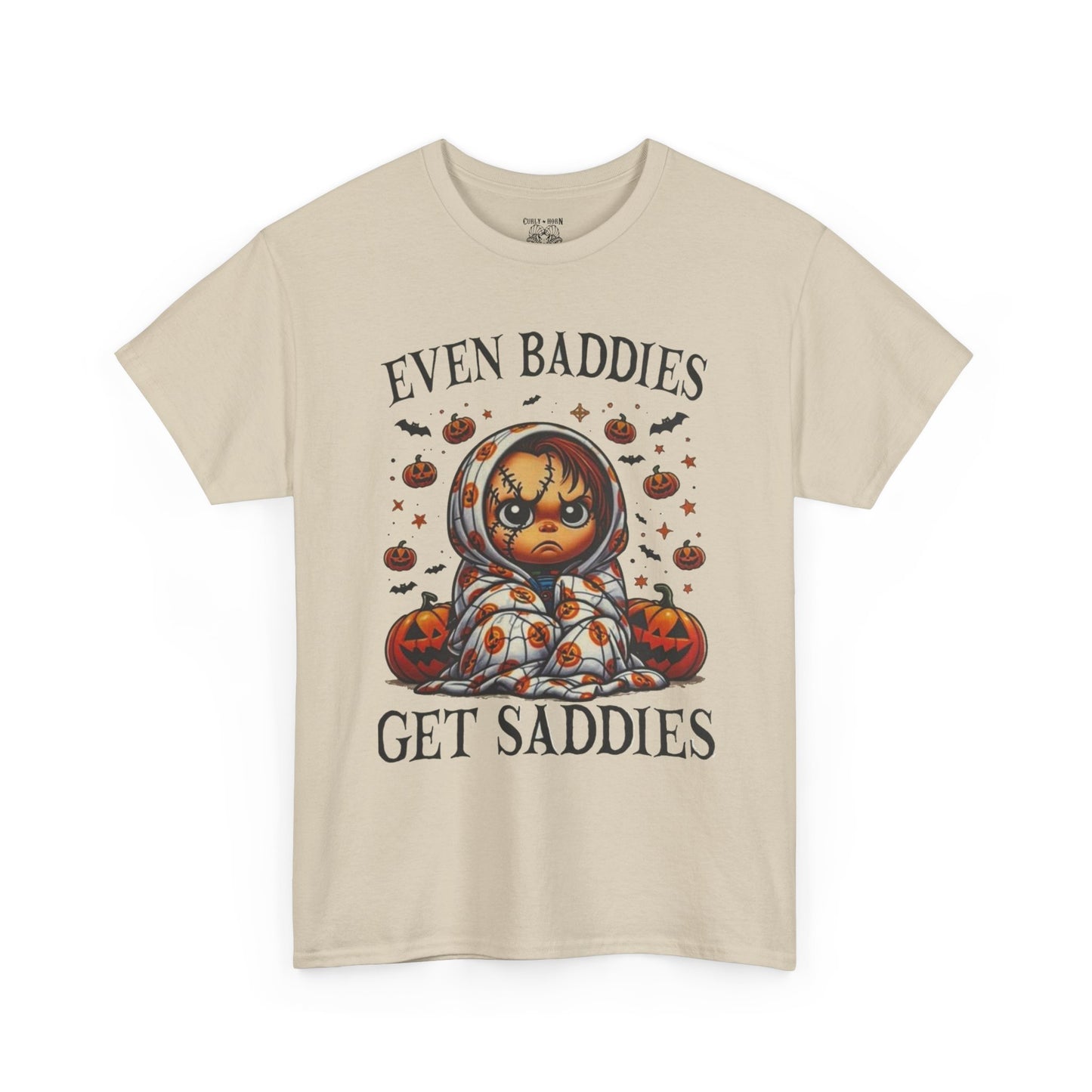 Unisex Halloween Graphic Tee, Spooky T-Shirt for Fall, Pumpkin Decor Shirt, Gift for Baddies, Halloween Costume Top, Cute Fall Apparel