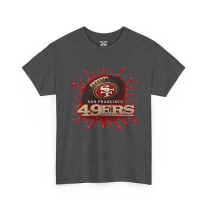 San Francisco 49ers Heavy Cotton Tee, Casual Sportswear, Game Day Outfit, Fan Apparel, Unique Gift for Sports Lovers