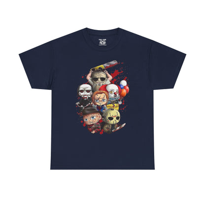 Horror Movie Character Tee, Cute and Creepy Design