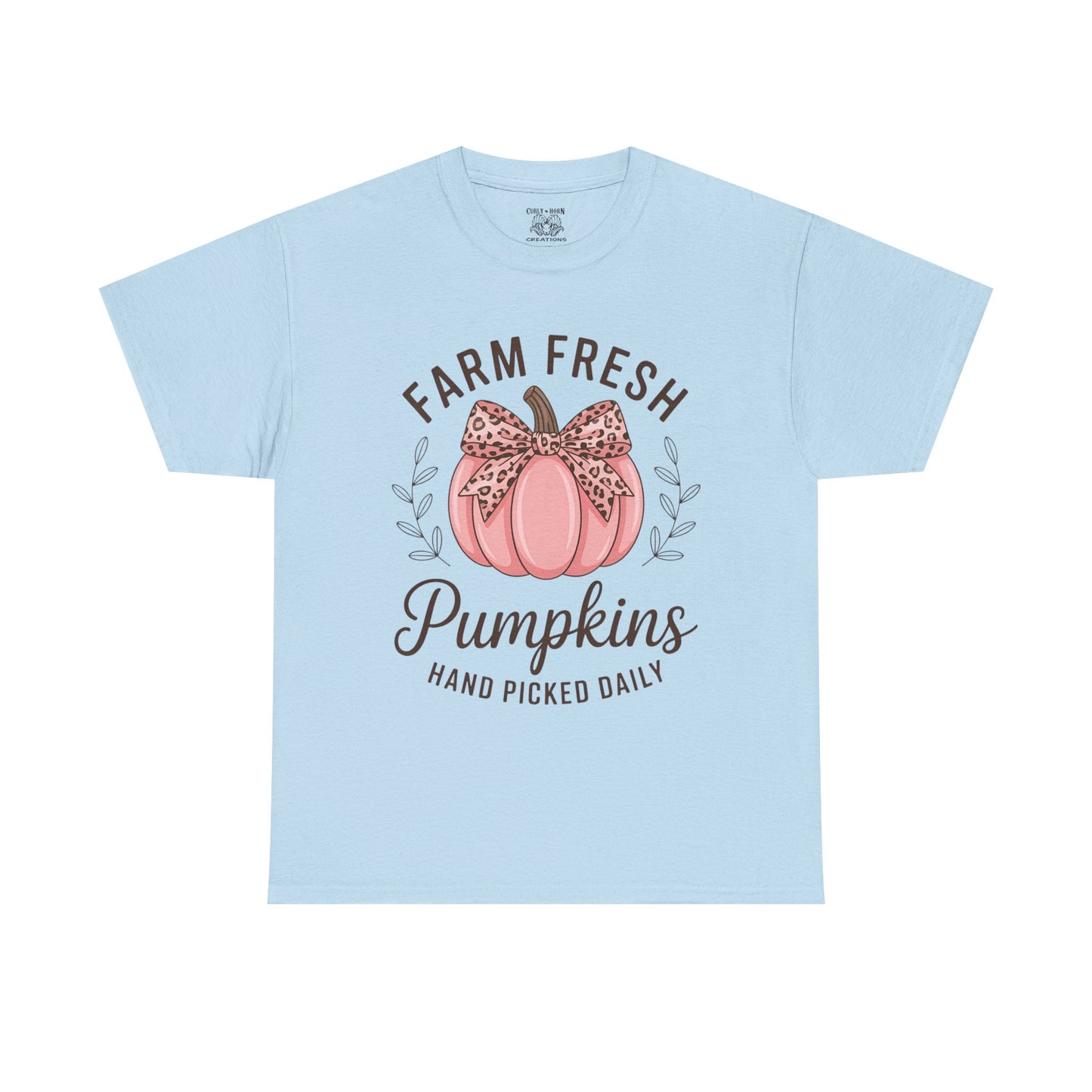 Farm Fresh Pumpkins Unisex T-Shirt, Fall Apparel, Pumpkin Spice Shirt, Autumn Tee, Halloween Gift, Cozy Fall Clothing