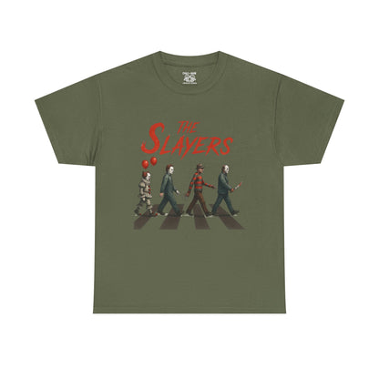 The Slayers Unisex Heavy Cotton Tee - Retro Band Style, Perfect for Music Lovers, Gifts, Concerts, and Casual Wear