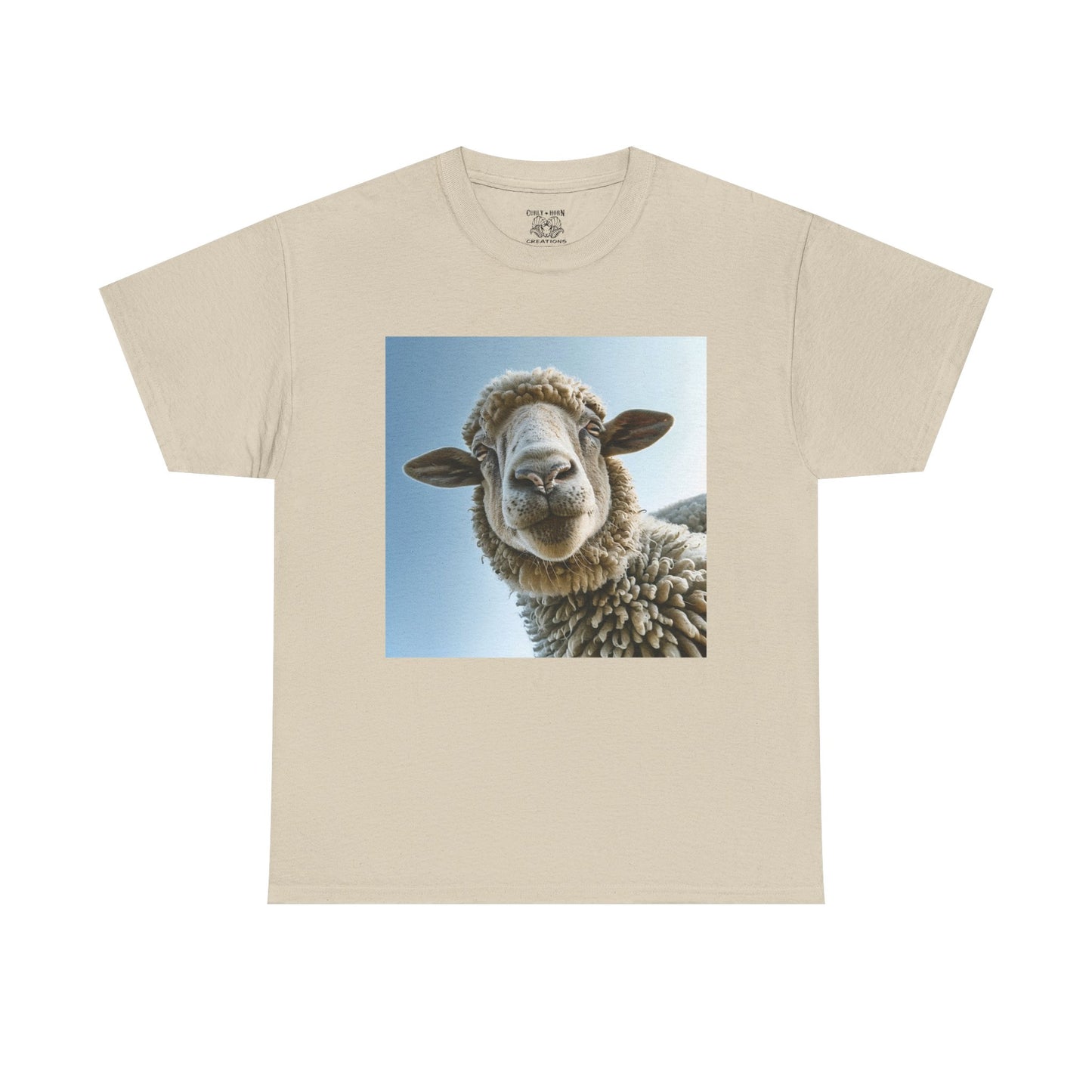 Sheep Graphic Tee, Unisex Cotton T-Shirt for Animal Lovers, Casual Wear, Gift for Pet Owners, Sheep Lovers Tee