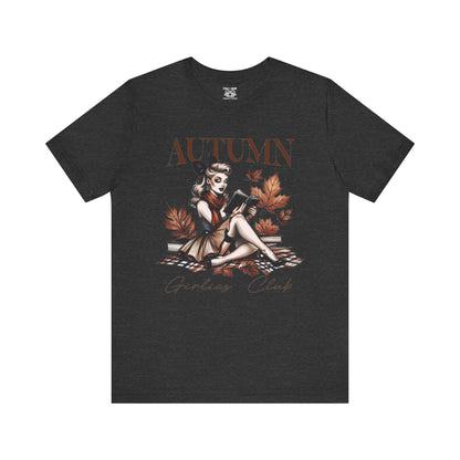 Autumn Girls Club Tee, Cozy Fall Fashion, Graphic T-Shirt