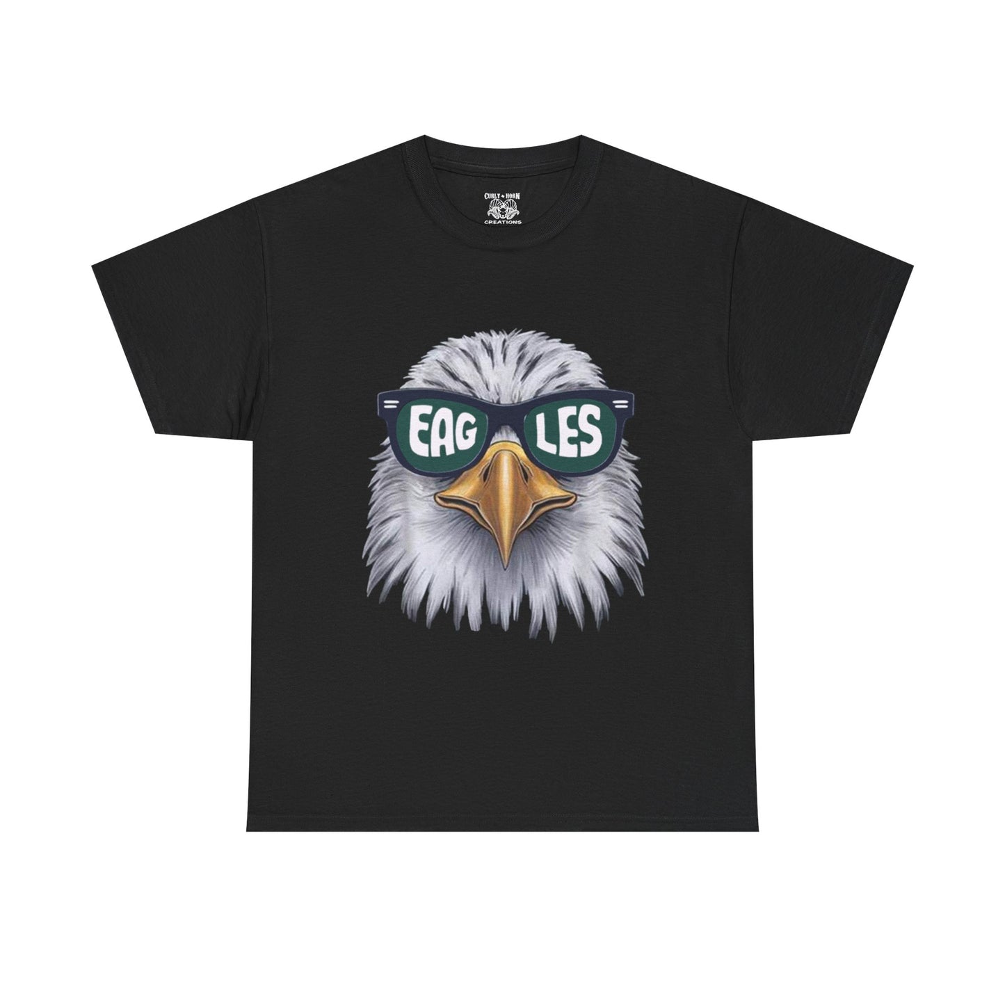 Eagle Sunglasses Tee, Unisex Cotton T-Shirt for Eagle Fans, Perfect for Sports Events, Casual Wear, Gift, Outdoor Adventures