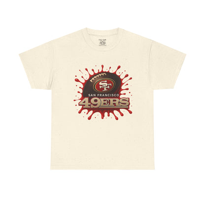 San Francisco 49ers Heavy Cotton Tee, Casual Sportswear, Game Day Outfit, Fan Apparel, Unique Gift for Sports Lovers