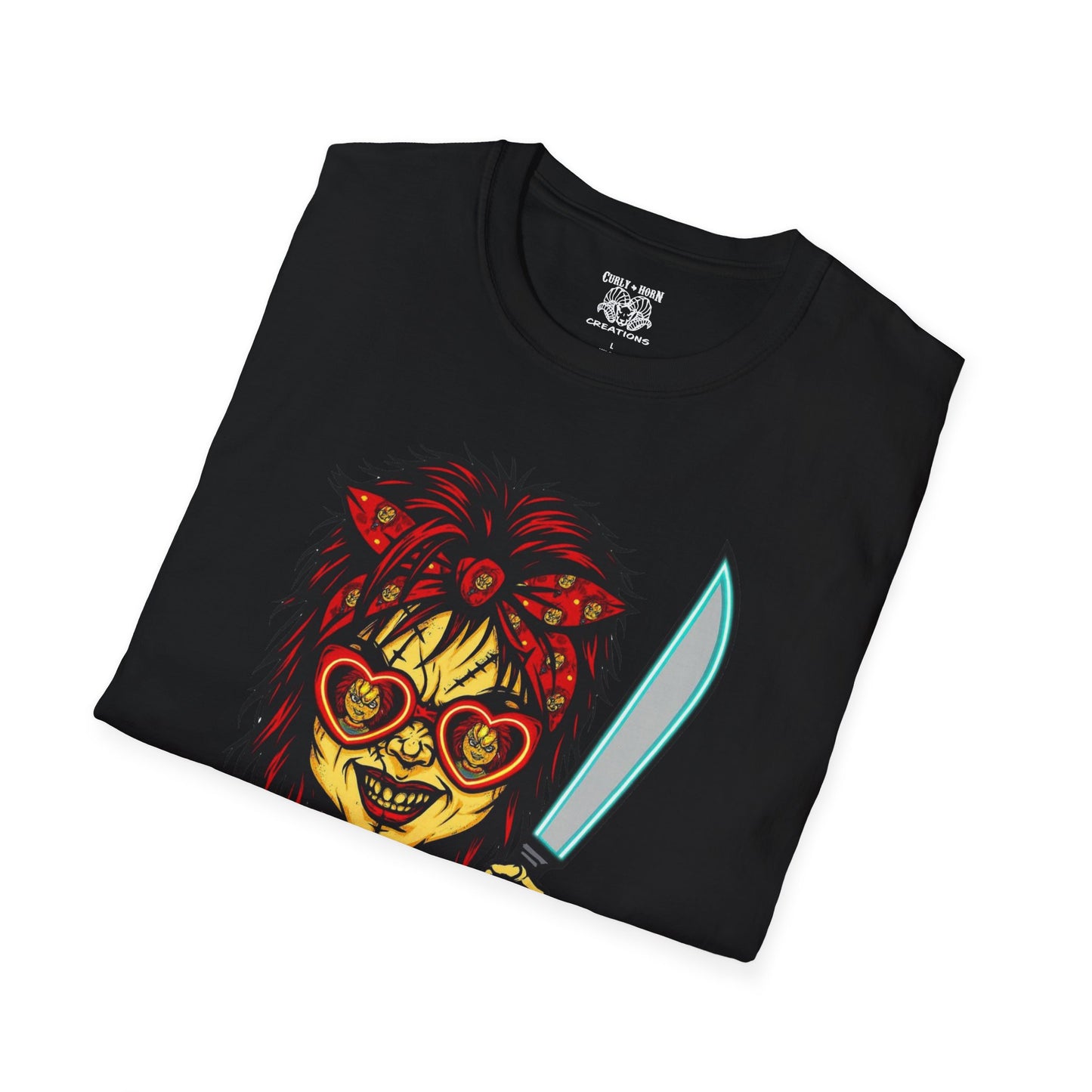 Retro Chucky Horror Game T-Shirt, Gamer Apparel, Unique Gift for Gamers, Halloween Costume, Playful Casual Wear