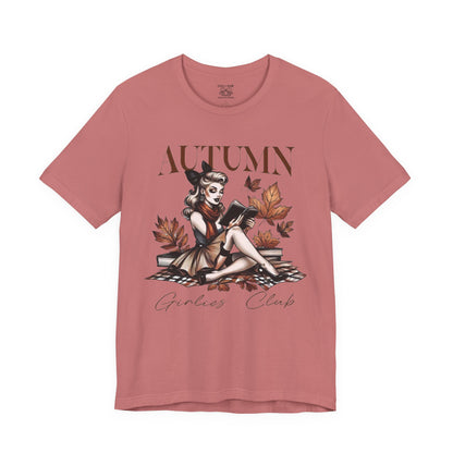 Autumn Girls Club Tee, Cozy Fall Fashion, Graphic T-Shirt