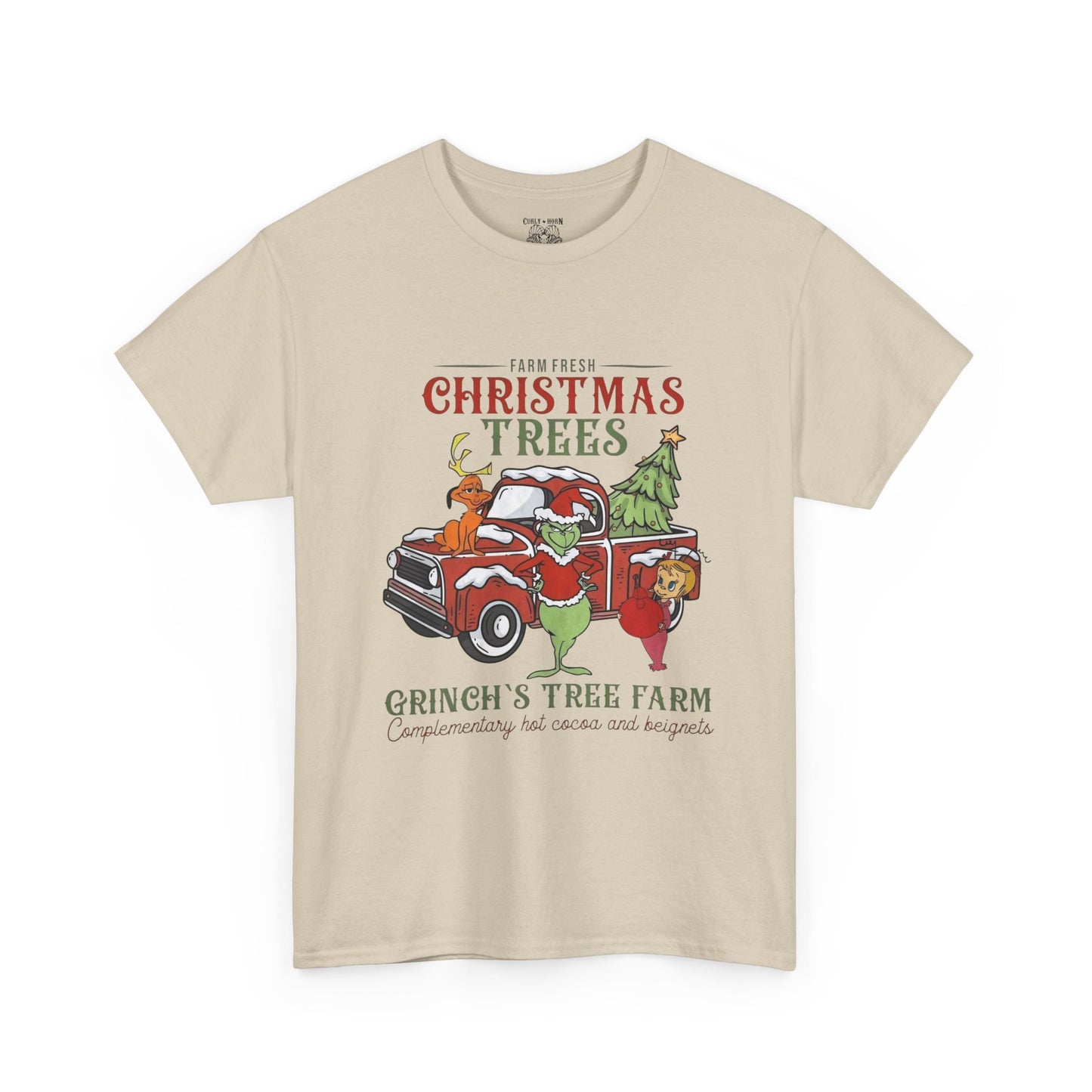 Christmas Tree Farm T-Shirt — Grinch’s Tree Farm Vintage Truck Holiday Tee
