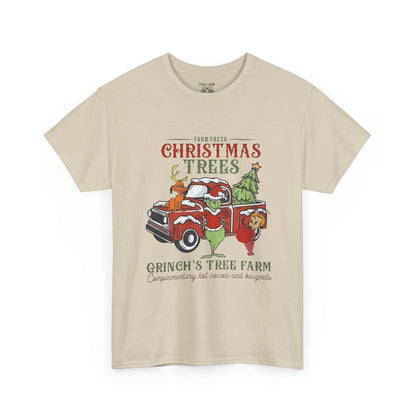 Christmas Tree Farm T-Shirt — Grinch’s Tree Farm Vintage Truck Holiday Tee