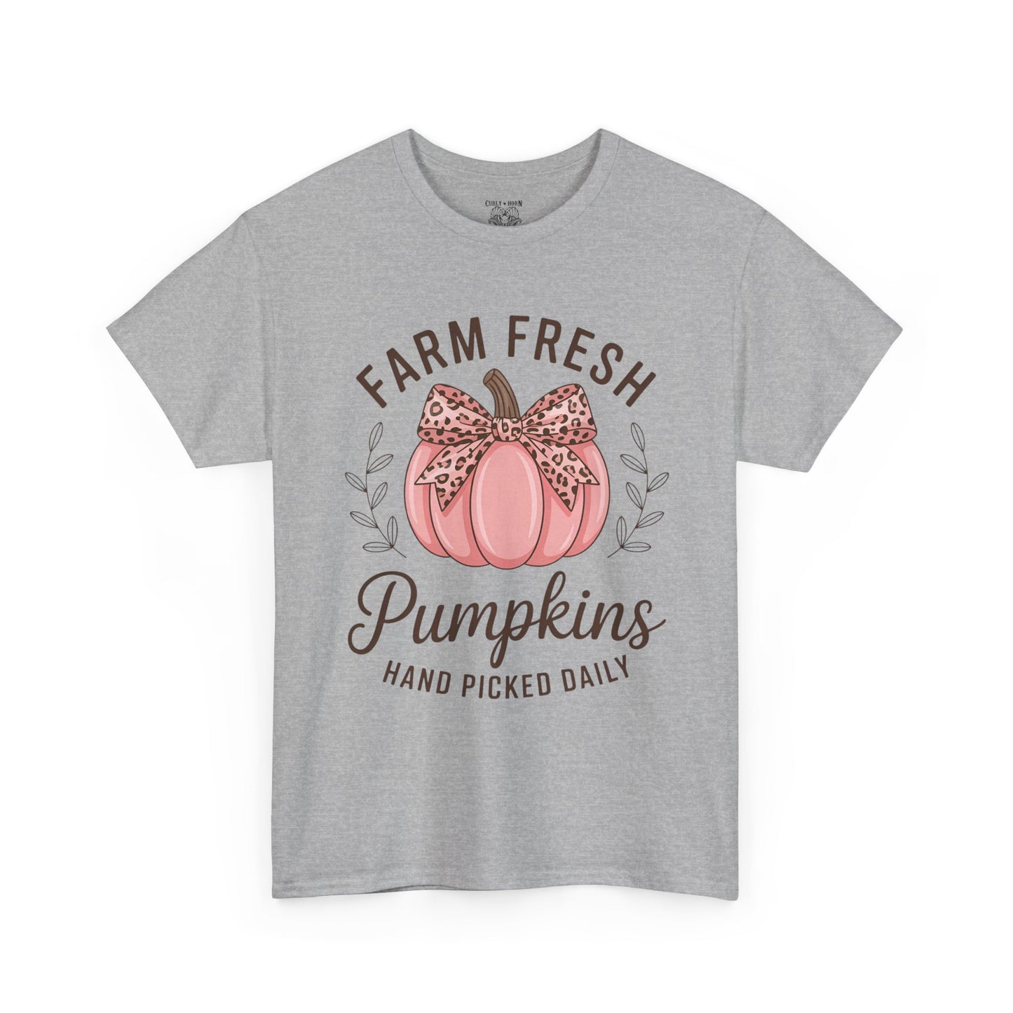 Farm Fresh Pumpkins Unisex T-Shirt, Fall Apparel, Pumpkin Spice Shirt, Autumn Tee, Halloween Gift, Cozy Fall Clothing