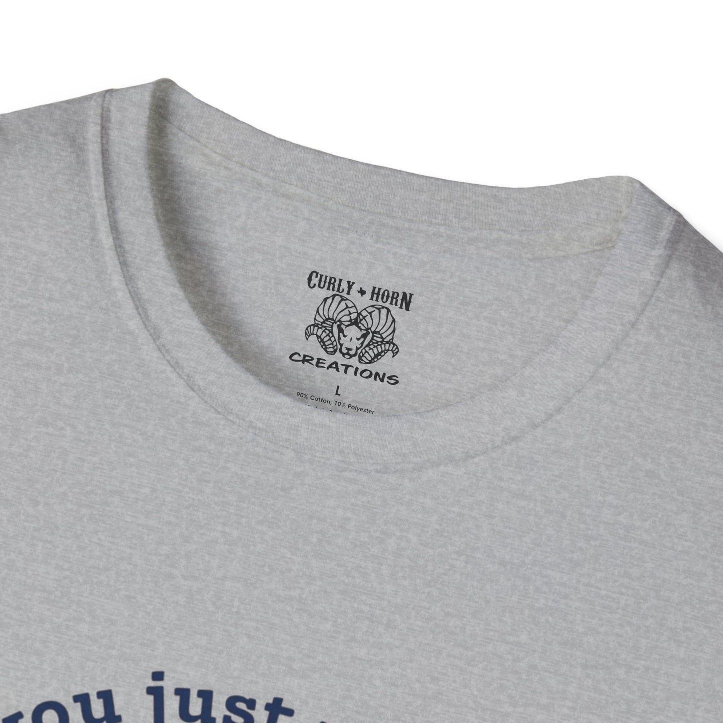 Funny Western Frog Unisex Softstyle T-Shirt with Quirky Quote