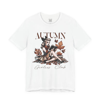 Autumn Girls Club Tee, Cozy Fall Fashion, Graphic T-Shirt