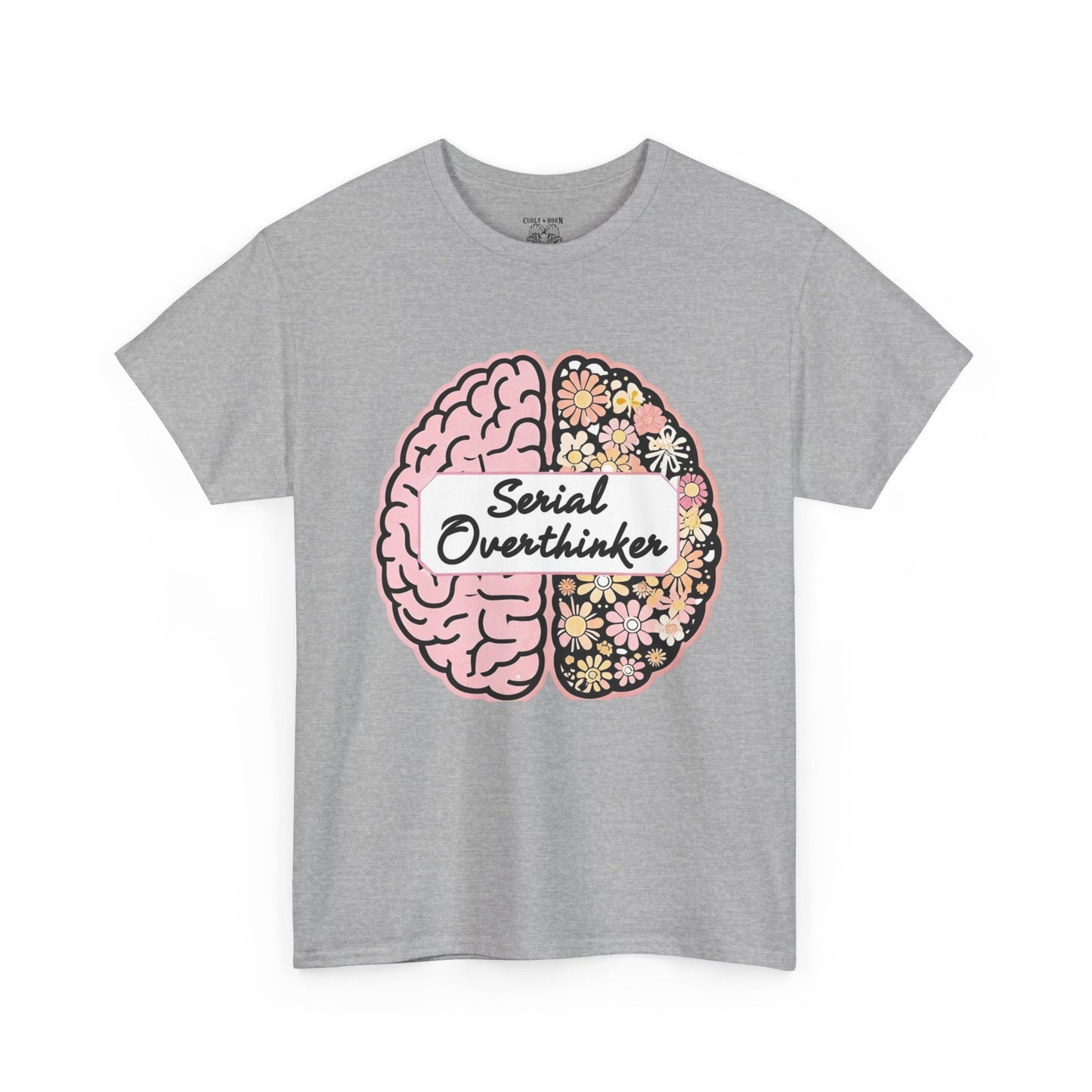 Overthinker Brainy Tee, Gift for Overthinkers, Casual Wear, Unisex Cotton Top, Quirky T-Shirt, Unique Gift Idea