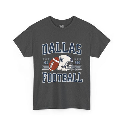 Dallas Football Fan Unisex Heavy Cotton Tee, Sports Shirt, Game Day Outfit, Gift for Fans, Football Season Apparel
