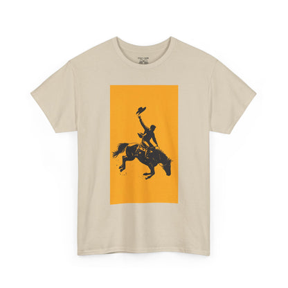 Cowboy Riding Tee | Unisex Heavy Cotton Tee, Western Shirt, Ranch Apparel, Gift for Horse Lovers, Rodeo T-Shirt