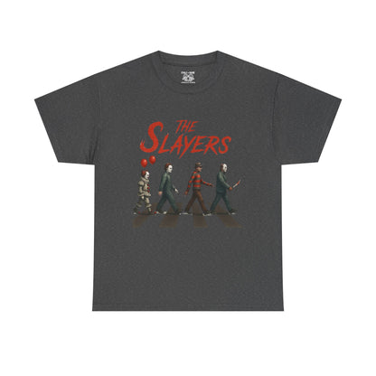 The Slayers Unisex Heavy Cotton Tee - Retro Band Style, Perfect for Music Lovers, Gifts, Concerts, and Casual Wear