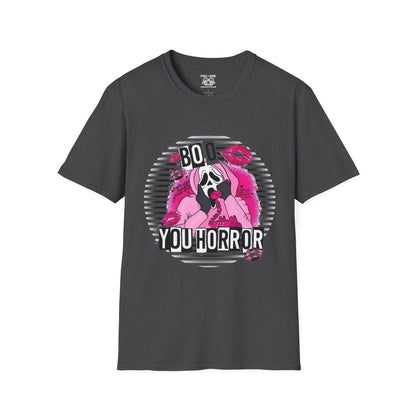Halloween Ghost Face T-Shirt, Boo You Horror Tee, Unisex Softstyle Tee, Spooky Shirt for Costume Party, Trendy Halloween Apparel