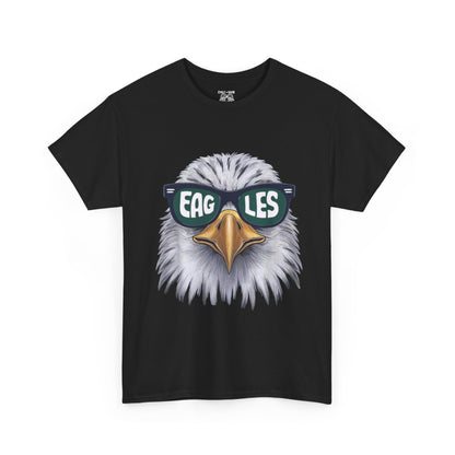Eagle Sunglasses Tee, Unisex Cotton T-Shirt for Eagle Fans, Perfect for Sports Events, Casual Wear, Gift, Outdoor Adventures
