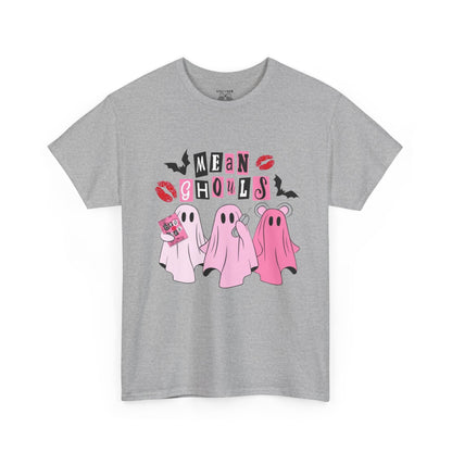 Mean Ghouls Unisex Heavy Cotton Tee, Halloween Shirt, Spooky Ghost Tee, Cute Ghost T-Shirt, Casual Fall Outfit, Fun Halloween Apparel