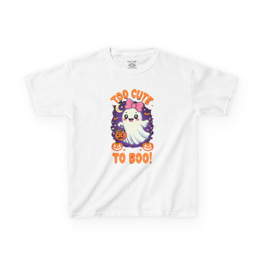 Kids Halloween Ghost Tee, Cute Ghost Kids Shirt, Boo T-Shirt, Halloween Costume Top, Spooky Kids Clothing