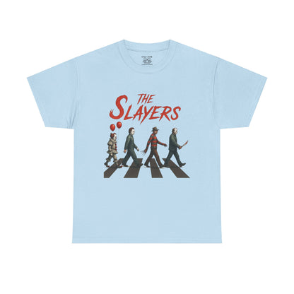 The Slayers Unisex Heavy Cotton Tee - Retro Band Style, Perfect for Music Lovers, Gifts, Concerts, and Casual Wear