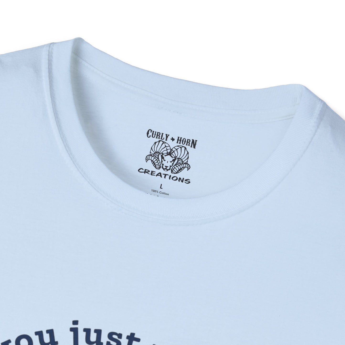 Funny Western Frog Unisex Softstyle T-Shirt with Quirky Quote