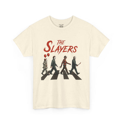 The Slayers Unisex Heavy Cotton Tee - Retro Band Style, Perfect for Music Lovers, Gifts, Concerts, and Casual Wear