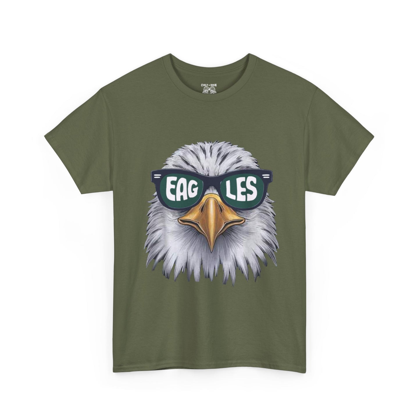 Eagle Sunglasses Tee, Unisex Cotton T-Shirt for Eagle Fans, Perfect for Sports Events, Casual Wear, Gift, Outdoor Adventures