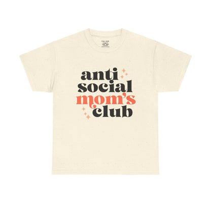 Anti-Social Moms Club Tee - Trendy Unisex Heavy Cotton Shirt for Moms, Perfect Gift for Mother's Day, Casual Wear, Funny Mom Shirt, [...]