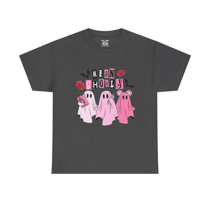 Mean Ghouls Unisex Heavy Cotton Tee, Halloween Shirt, Spooky Ghost Tee, Cute Ghost T-Shirt, Casual Fall Outfit, Fun Halloween Apparel