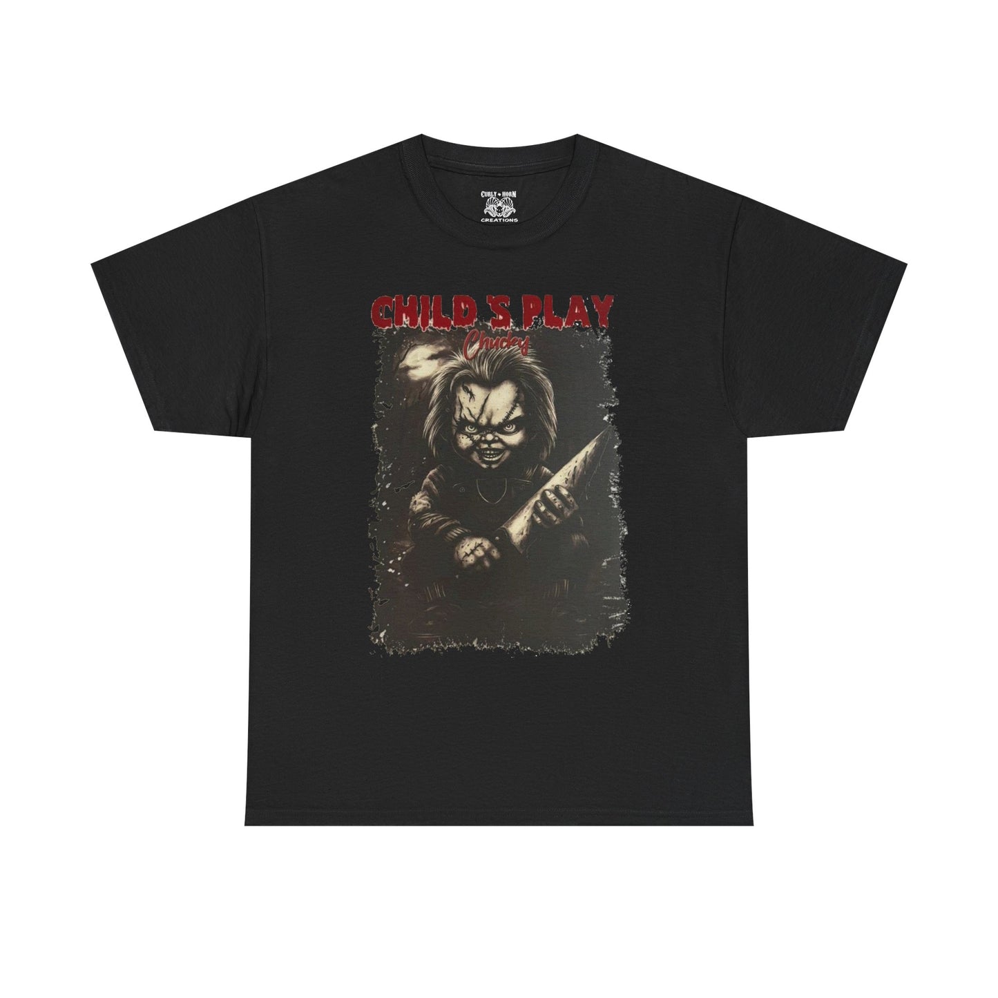 Child's Play Horror Tee, Unisex Cotton T-Shirt, Retro Movie Tee, Chucky Lover Gift, Halloween Costume Shirt, Horror Fan Apparel