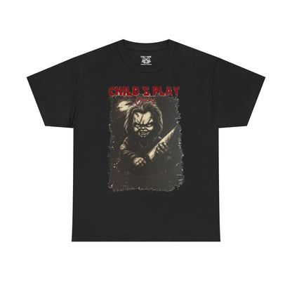 Child's Play Horror Tee, Unisex Cotton T-Shirt, Retro Movie Tee, Chucky Lover Gift, Halloween Costume Shirt, Horror Fan Apparel