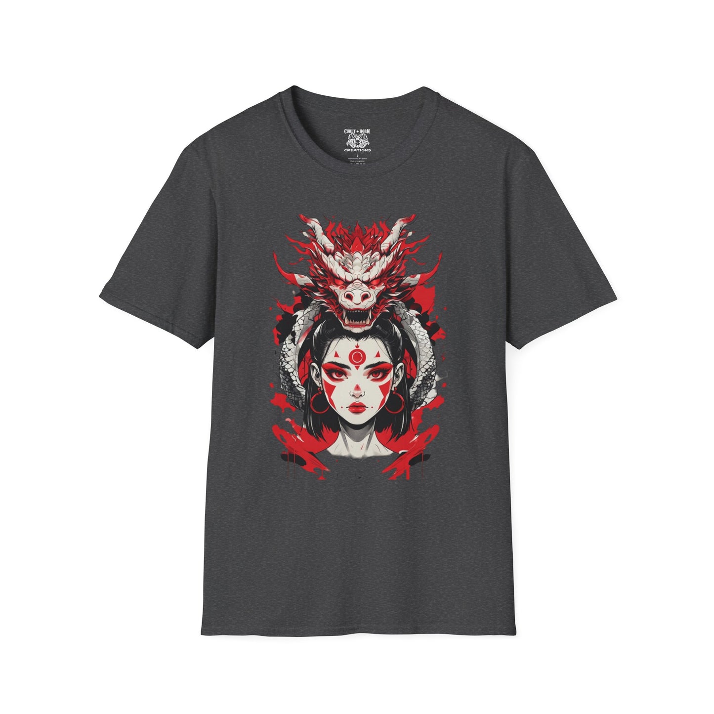 Dragon Goddess Graphic Tee | Empowering Unisex T-Shirt, Art Tee, Casual Wear, Festival Shirt, Bohemian Style Top