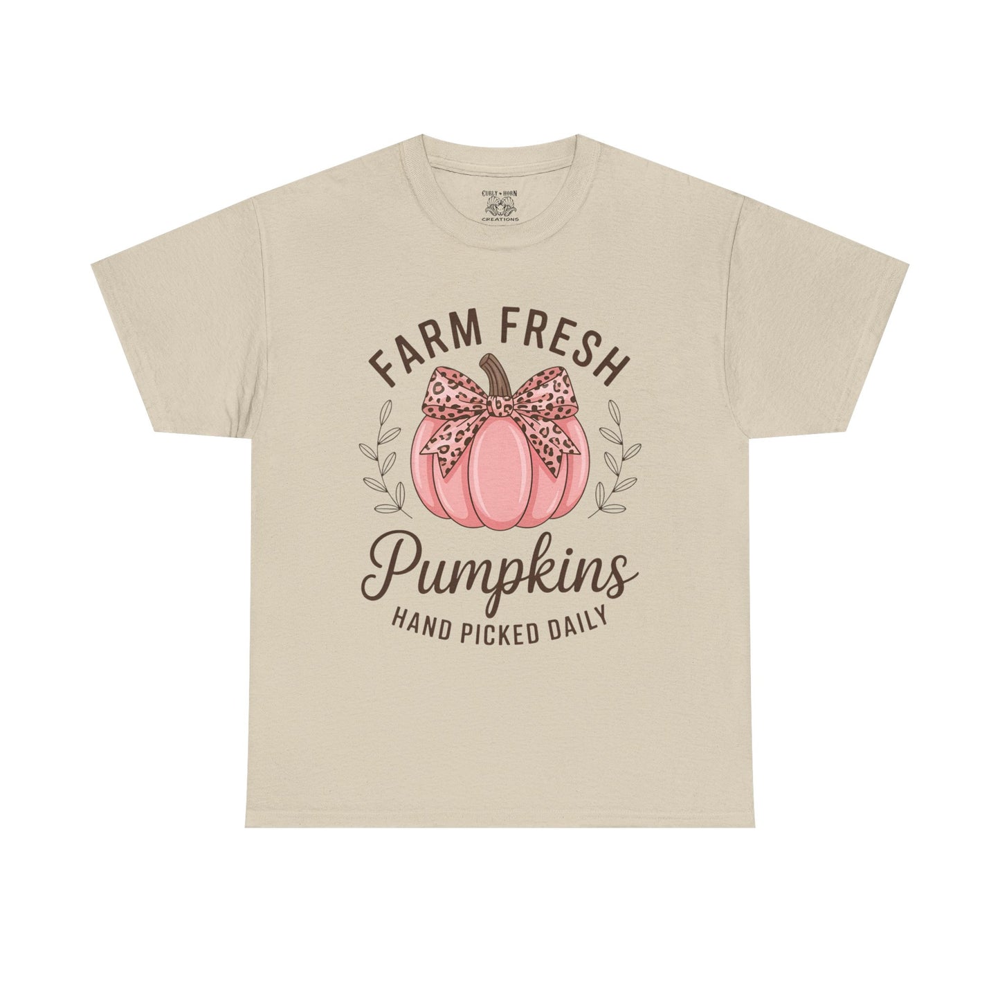 Farm Fresh Pumpkins Unisex T-Shirt, Fall Apparel, Pumpkin Spice Shirt, Autumn Tee, Halloween Gift, Cozy Fall Clothing