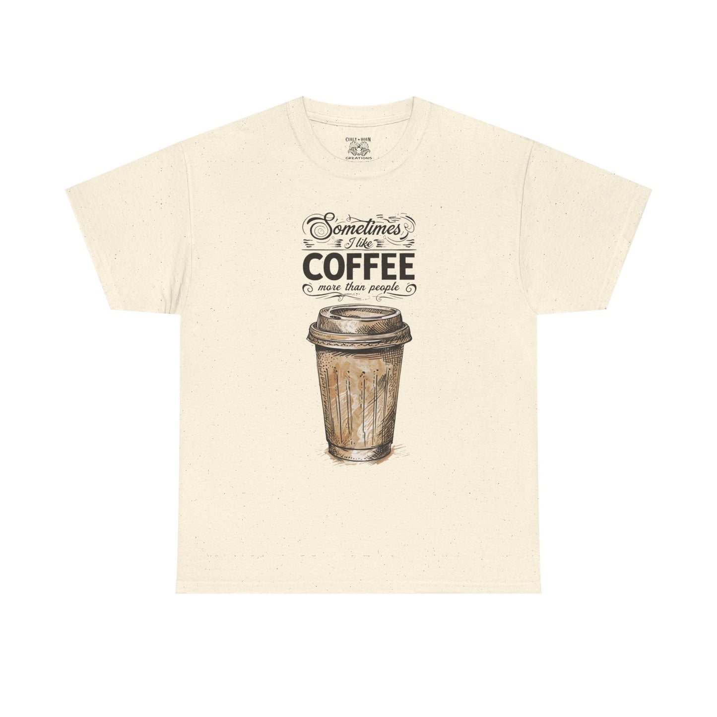 Funny Coffee Lover Tee, Unisex Heavy Cotton Shirt, Gift for Coffee Lovers, Coffee Lover Gift, Casual Everyday Wear