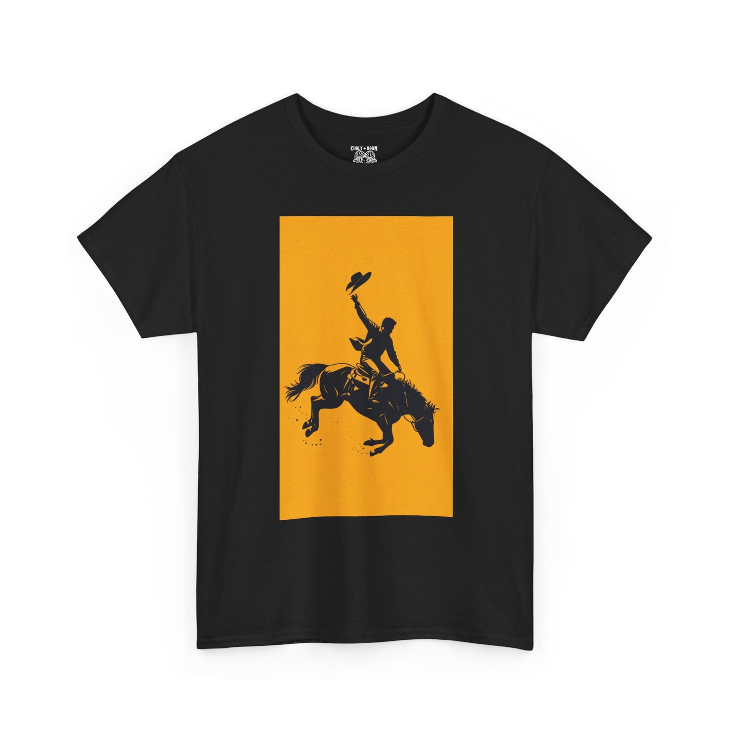 Cowboy Riding Tee | Unisex Heavy Cotton Tee, Western Shirt, Ranch Apparel, Gift for Horse Lovers, Rodeo T-Shirt