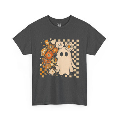 Vintage Ghost Flower Tee, Casual Tee, Unisex T-Shirt, Graphic Tee, Vintage Style Shirt, Unique Gift Idea