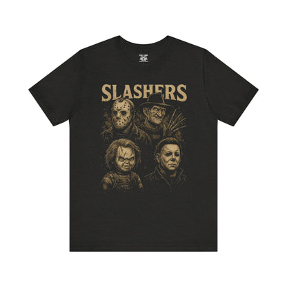 Horror Movie Graphic Tee, Unisex Short Sleeve Shirt, Halloween Costume Shirt, Slashers Theme Apparel, Horror Fan Gift