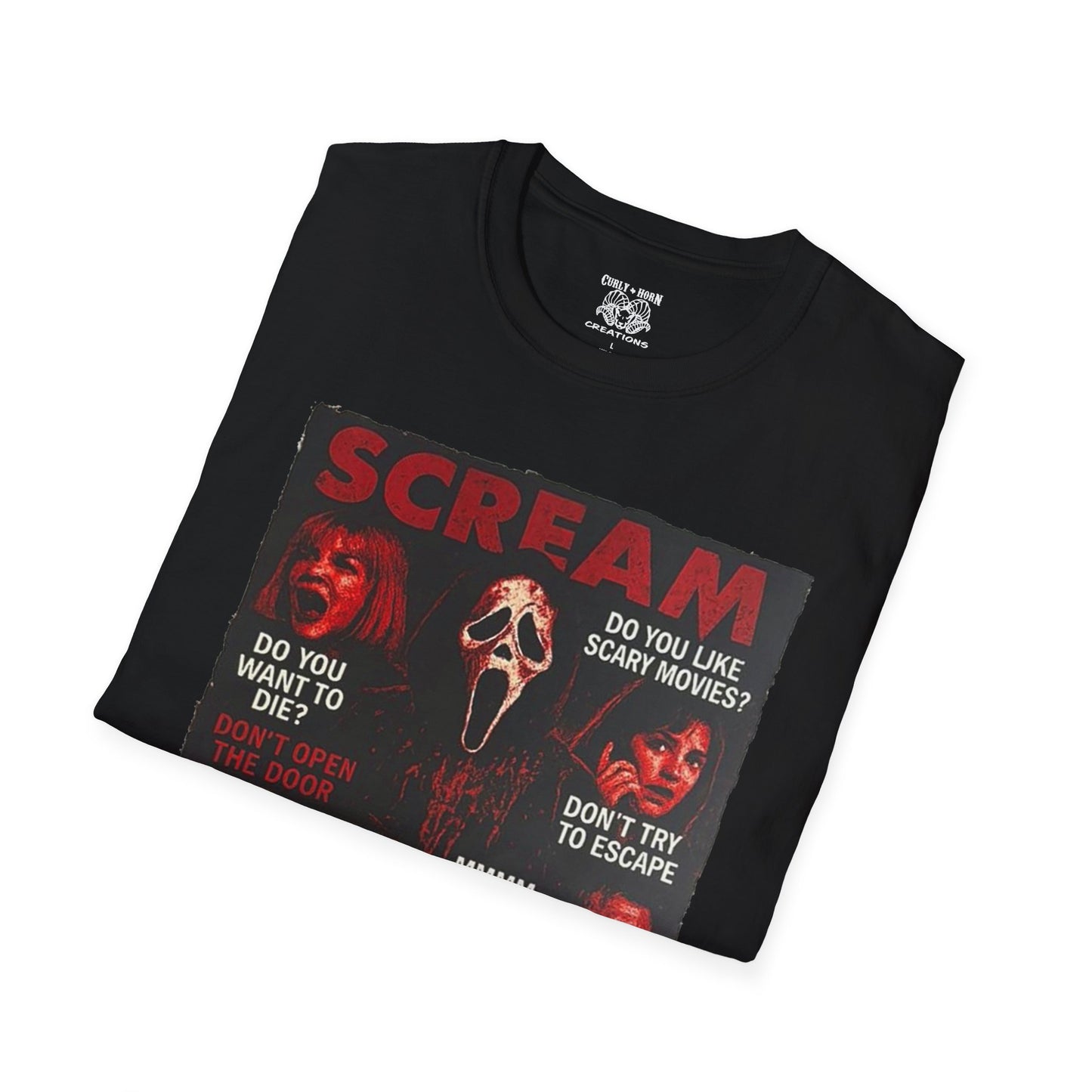 Scream Movie T-Shirt, Horror Tees for Movie Lovers, Unisex Graphic Tee, Halloween Costumes, Scary Movie Gifts