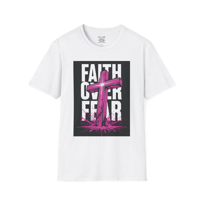 Faith Over Fear Inspirational T-Shirt, Unisex Tee, Spiritual Gift, Christian Apparel, Motivational Graphic Shirt