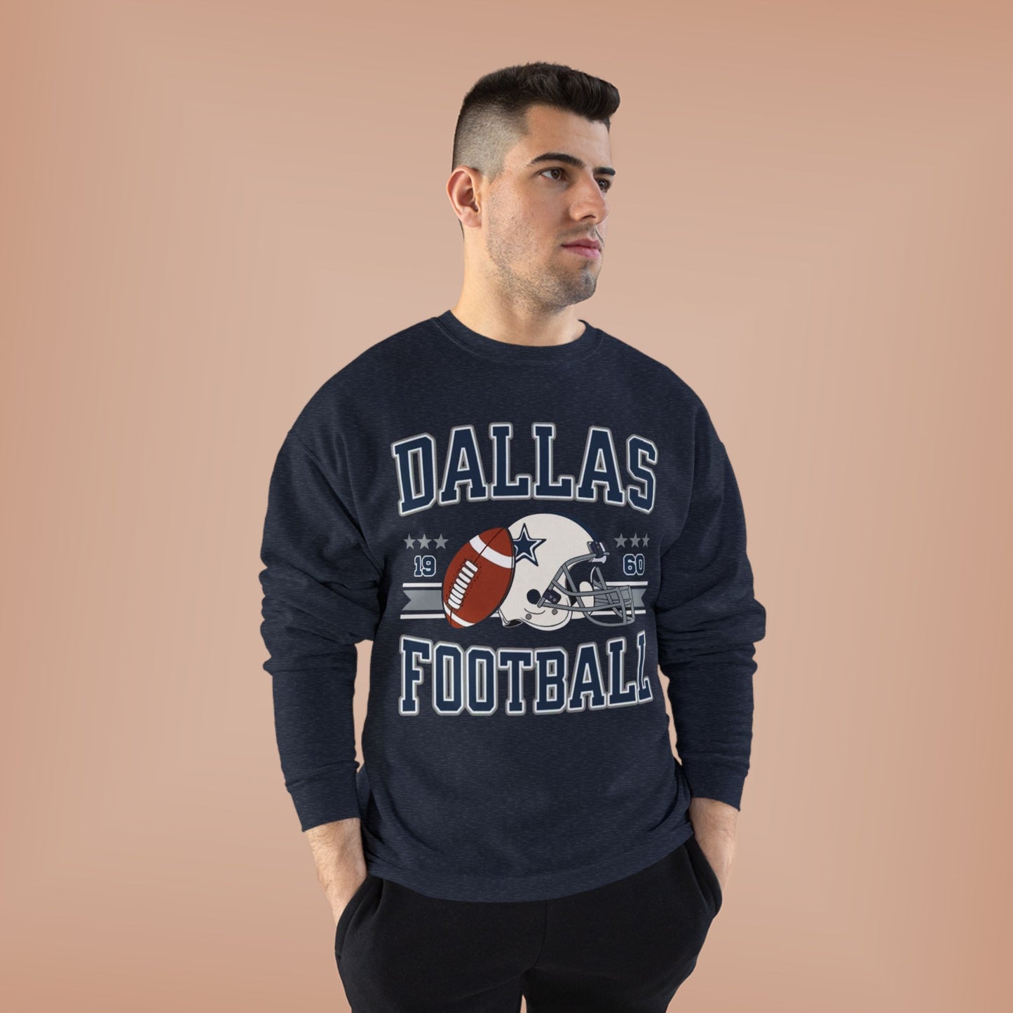 Dallas Football Unisex EcoSmart® Crewneck Sweatshirt, Perfect Gift for Sports Fans, Game Day Outfit, Christmas Gift, Fan Apparel